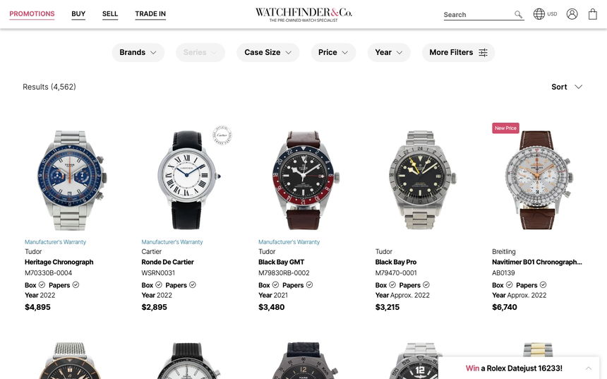 Watchfinder on Shomp