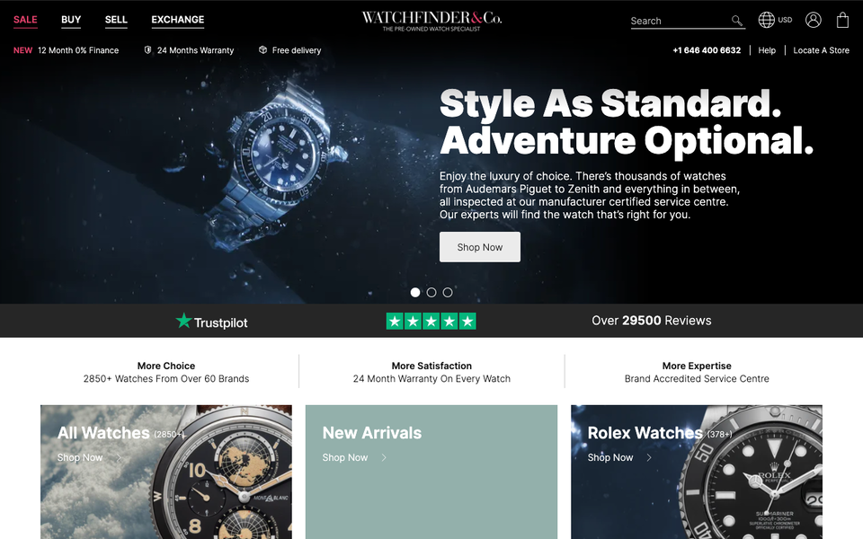 Watchfinder website