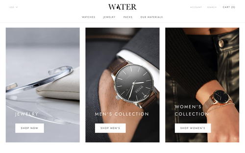 Water Watch website screenshot