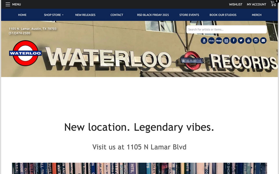 Waterloo Records website