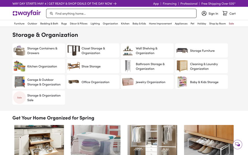 Wayfair on Shomp