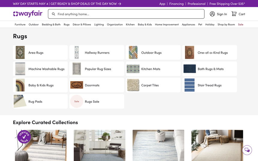 Wayfair on Shomp