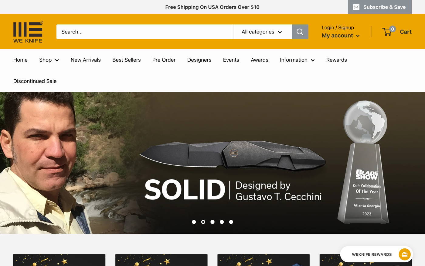WE Knife Co. screenshot