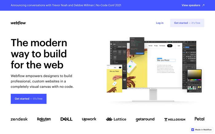 Webflow screenshot