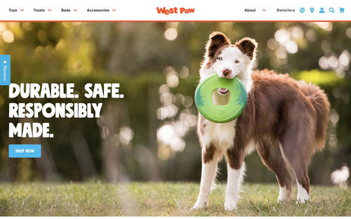 West Paw website screenshot