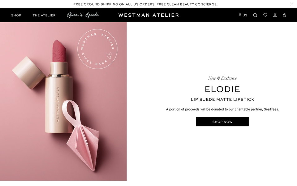 Westman Atelier website