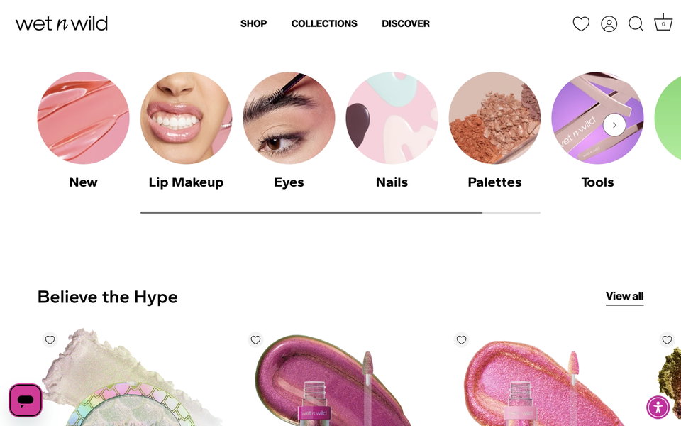 Wet n Wild website