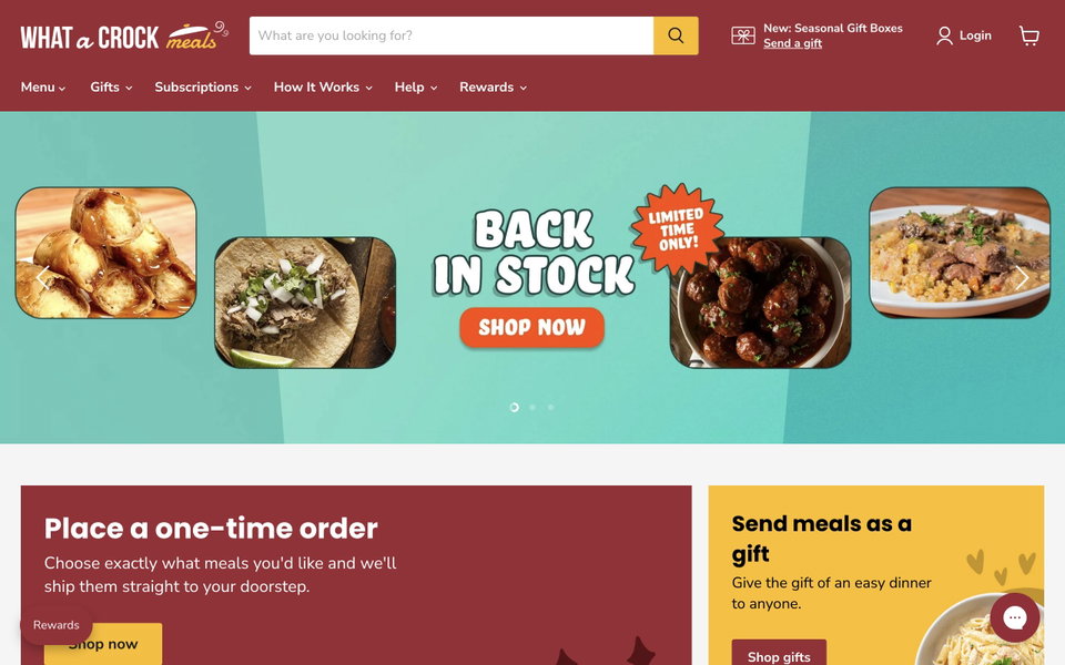 What a Crock Meals website