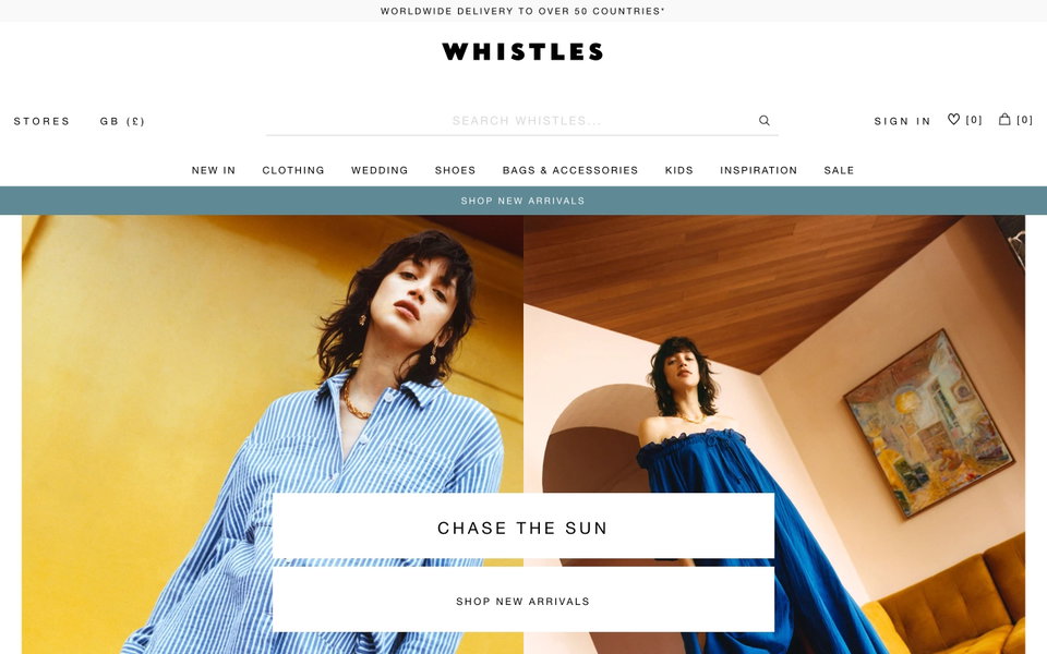 Whistles website