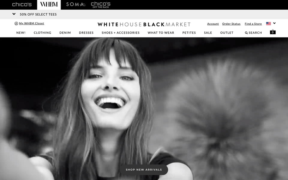 White House Black Market website