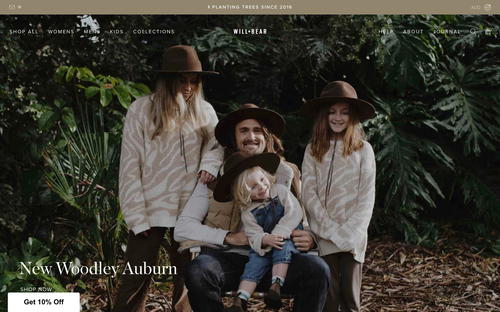 Will & Bear website screenshot