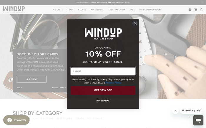 Windup Watch Shop screenshot