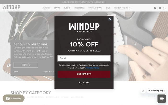 Windup Watch Shop screenshot