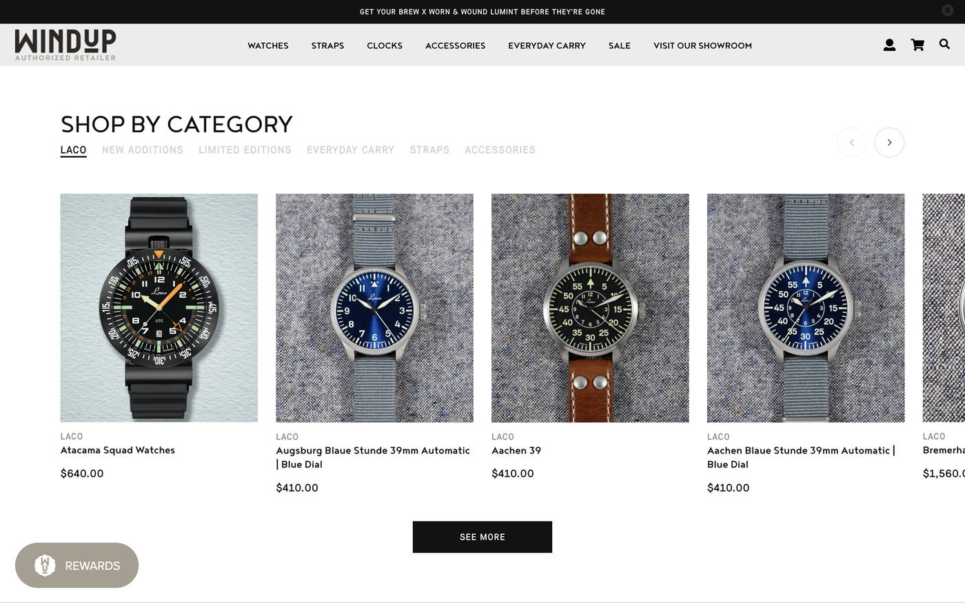 Windup Watch Shop screenshot