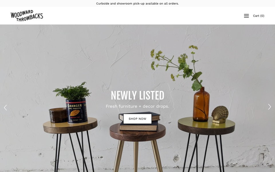 Woodward Throwbacks website