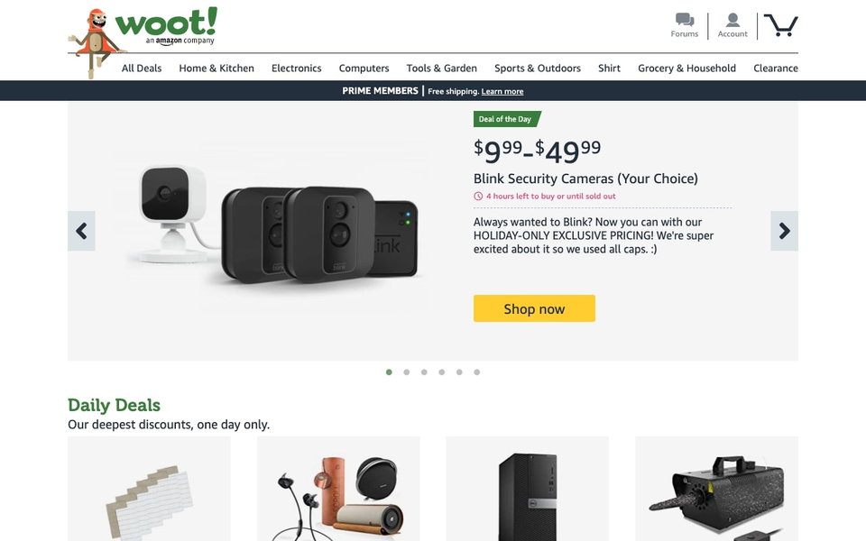 Woot website