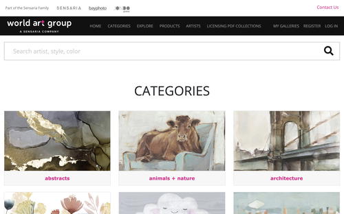World Art Group website screenshot