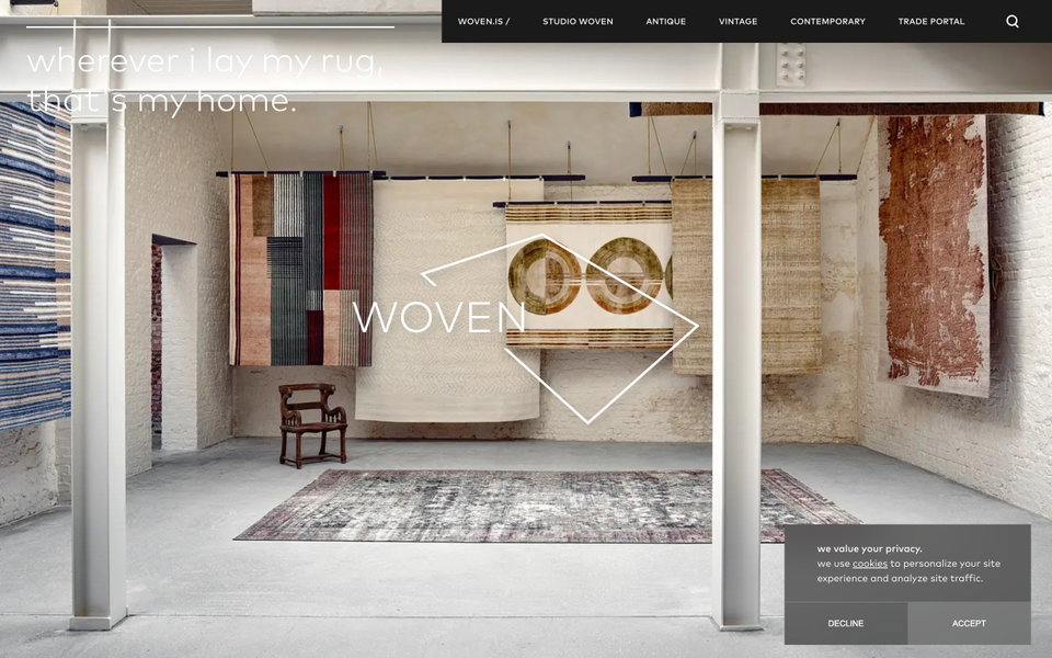 Woven website