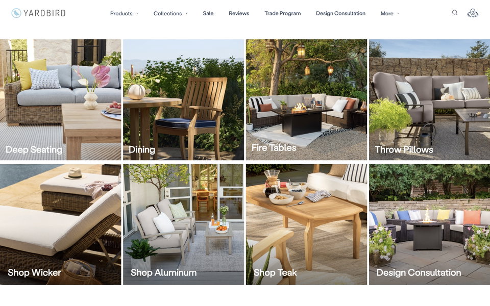 Yardbird website