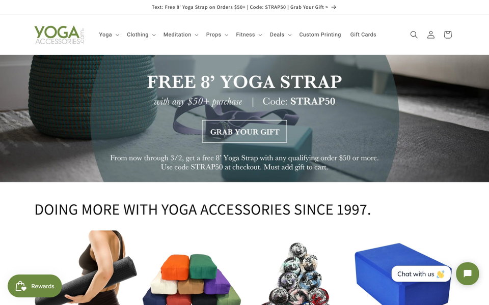 Yoga Accessories website