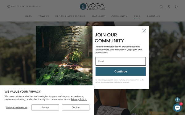 Yoga Design Lab screenshot