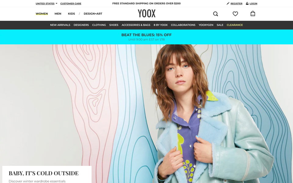 YOOX website