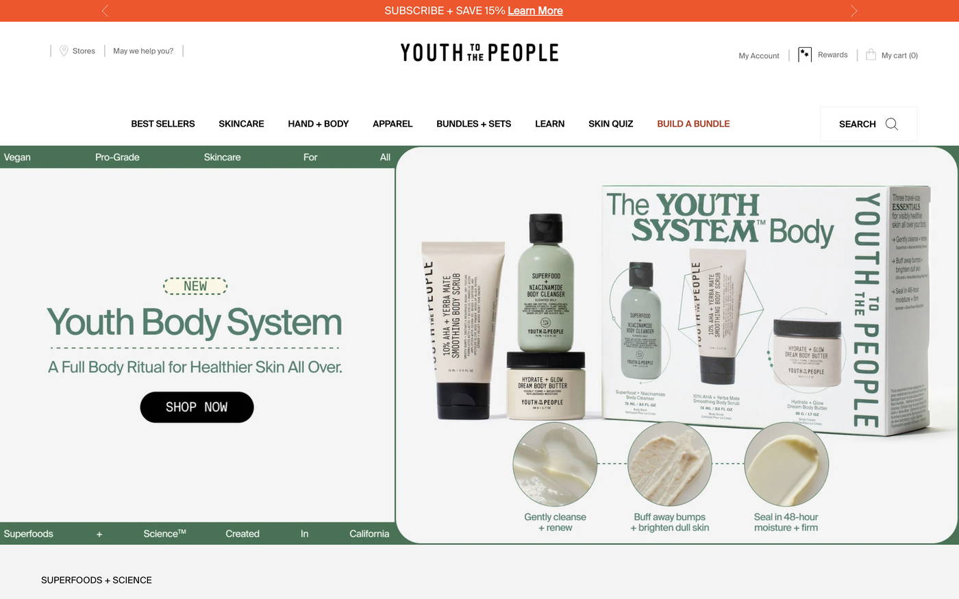 Youth To The People screenshot