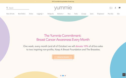 Yummie website screenshot