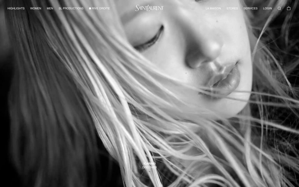 Yves Saint Laurent website
