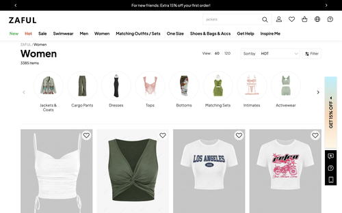 ZAFUL website screenshot