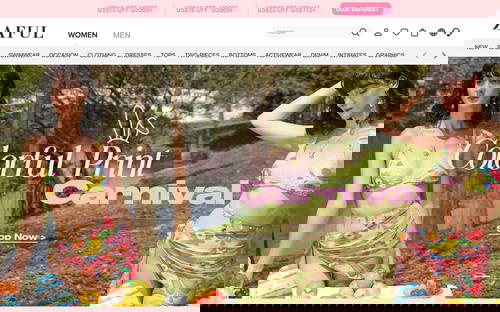 ZAFUL website screenshot