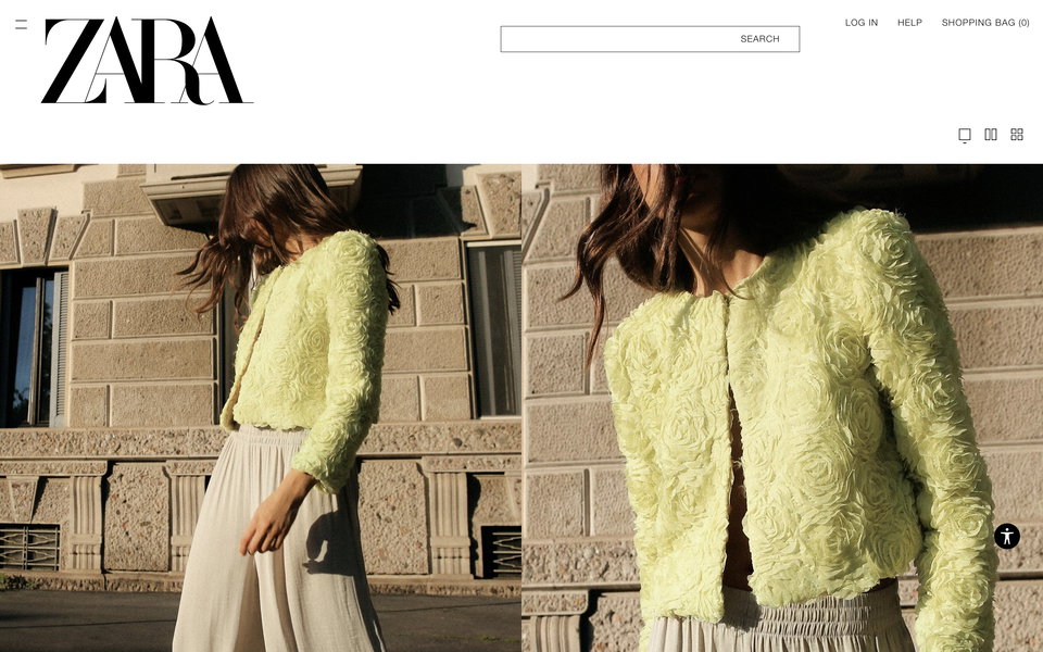 ZARA website