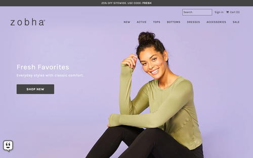 Zobha website screenshot