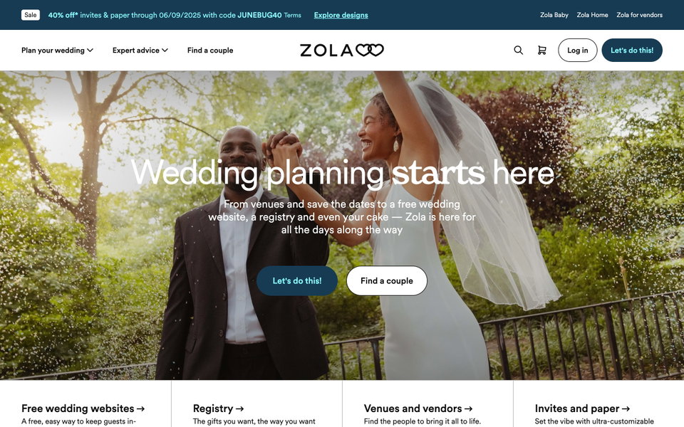 Zola website